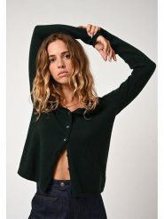 AUTHENTIC CASHMERE Kaszmirowy kardigan "Chalais" w kolorze ciemnozielonym rozmiar: M. Zielone kardigany AUTHENTIC CASHMERE, m, bez wzorów, z kaszmiru. Za 347.99 zł.