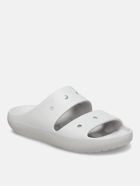 Crocs Klapki "Classic" w kolorze szarym rozmiar: 37/38. Szare klapki Crocs, bez wzorów, z otwartym noskiem, bez obcasa. Za 129.95 zł.