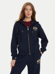 Tommy Hilfiger Bluza Varsity WW0WW43850 Granatowy Regular Fit. Niebieskie bluzy TOMMY HILFIGER, s, bez wzorów, z bawełny, bez kaptura. Za 529.99 zł.