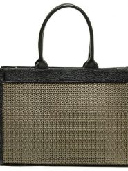 Victor & Hugo Paris Skórzana torebka "Nina" w kolorze czarno-oliwkowym - 37 x 27 x 12 cm rozmiar: onesize. Brązowe torby na ramię Victor & Hugo Paris, bez wzorów, z materiału, na ramię, bez dodatków. Za 326.99 zł.