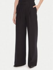 BOSS Spodnie palazzo C_Tiwi2 50545580 Czarny Wide Leg. Czarne spodnie materiałowe Boss, bez wzorów, z materiału. Za 679.99 zł.