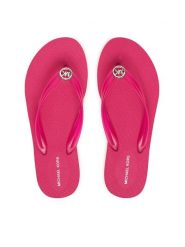 MICHAEL Michael Kors Japonki Posie Flip Flop 40S6PSFA3Q Różowy. Czerwone klapki MICHAEL Michael Kors, bez wzorów, z syntetyku, bez obcasa. Za 319.99 zł.