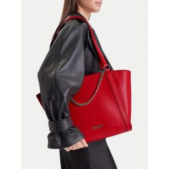Torebka Nine West. Czerwone shopper Nine West, bez wzorów, bez dodatków. Za 229.99 zł.