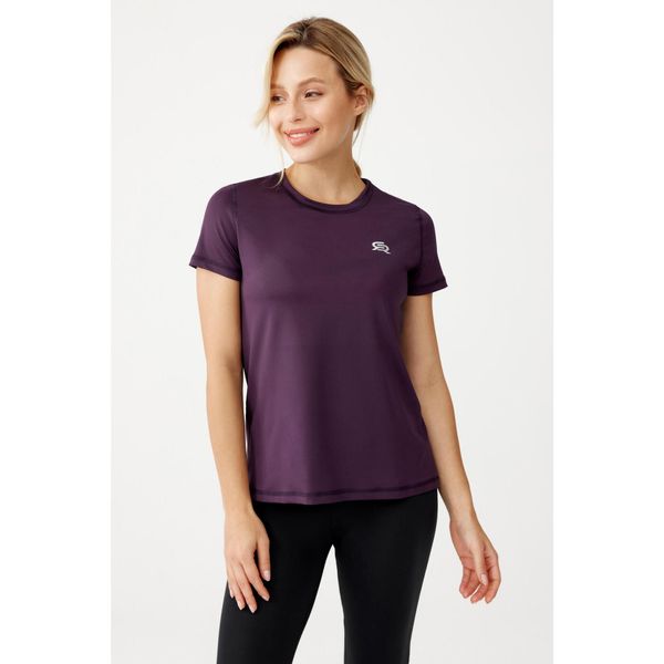 Damska koszulka sportowa Rough Radical FUN. Fioletowe koszulki sportowe ROUGH RADICAL, bez wzorów, bez ramiączek, na fitness i siłownię. W wyprzedaży za 84.92 zł.