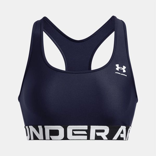 Stanik sportowy Under Armour HeatGear Authentics Mid Branded Bra. Niebieskie bielizna sportowa Under Armour, bez wzorów. Za 97.99 zł.