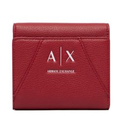 Portfel Armani Exchange. Czerwone portfele Armani Exchange, bez wzorów. Za 299.99 zł.