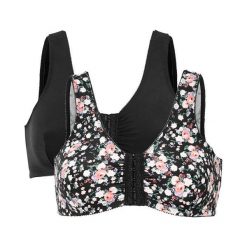 Cellbes Biustonosz Alice 2 Pack czarny w kwiaty female czarny/ze wzorem 75. Czarne bielizna sportowa Cellbes, bez wzorów, z gumy. Za 139.00 zł.