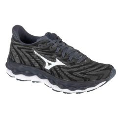 Buty Damskie Bieganie Wave Sky 8. Czarne trekkingi Mizuno, do biegania. Za 806.99 zł.