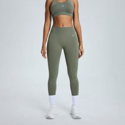 Legginsy Low Sculpt Scrunch - Szarozielony. Zielone legginsy JOY STUDIO, m, bez wzorów, z materiału, z podwyższonym stanem, długie. Za 213.00 zł.
