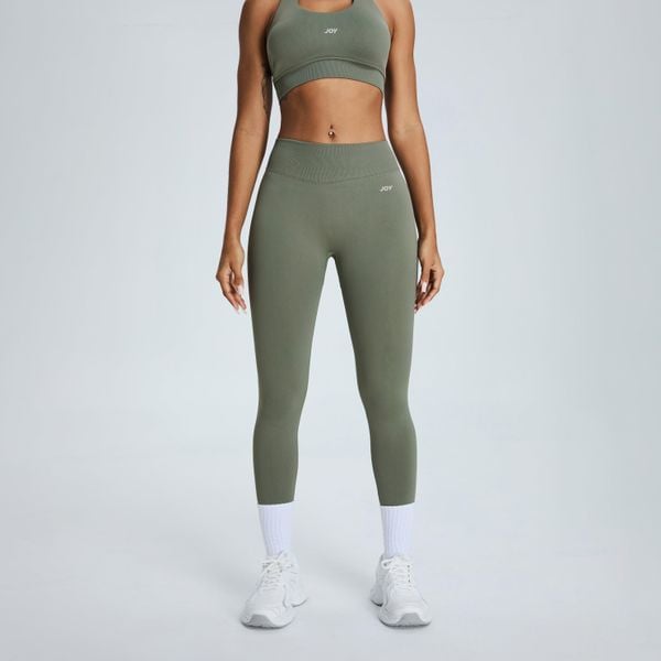 Legginsy Low Sculpt Scrunch - Szarozielony. Zielone legginsy JOY STUDIO, m, bez wzorów, z materiału, z podwyższonym stanem, długie. Za 199.00 zł.