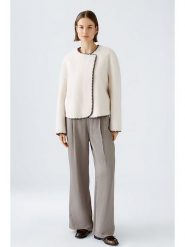 Oui Kurtka przejściowa w kolorze brązowo-kremowym rozmiar: 40. Brązowe kurtki Oui, bez wzorów, bez kaptura. Za 260.99 zł.