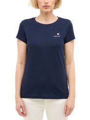 Damski T-Shirt Mustang Style Loa Navy Blazer 1016509 5324. Niebieskie t-shirty Mustang, l, bez wzorów, bez kołnierzyka, bez ramiączek. Za 69.99 zł.