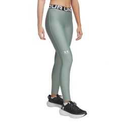 Legginsy treningowe damskie Under Armour HeatGear. Zielone legginsy Under Armour, xs, bez wzorów, na fitness i siłownię. Za 139.99 zł.
