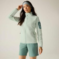 Damska bluza polarowa Ralina z zamkiem błyskawicznym. Zielone bluzy Regatta, m, bez wzorów, z elastanu, bez kaptura. Za 139.99 zł.