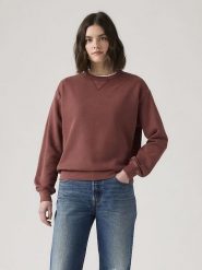 Levi's Sweter w kolorze brązowym rozmiar: XS. Brązowe swetry Levi's®, s, bez wzorów, z bawełny, bez ramiączek. Za 194.95 zł.
