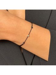 Les Petites Précieuses Złota bransoletka z diamentami rozmiar: onesize. Czarne bransoletki Les Petites Précieuses, z diamentem, srebrne. Za 153.71 zł.