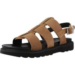 Sandały KICKERS NEOSINEAD Brązowy. Brązowe sandały Kickers, bez wzorów, ze skóry, bez obcasa, bez zapięcia. Za 330.99 zł.