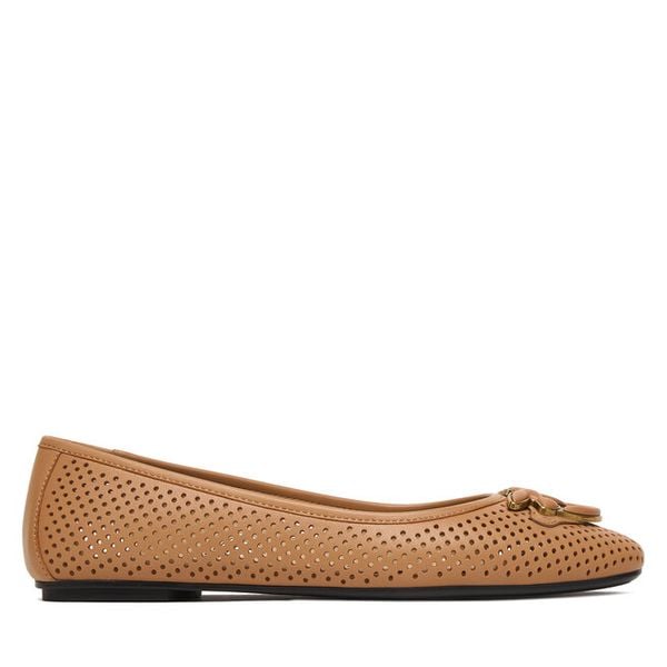 Baleriny PINKO. Brązowe baleriny Pinko, bez wzorów, bez obcasa. Za 919.99 zł.