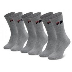 Skarpety Tenisowe Fila Crew 3-Pak Unisex Antracyt 35-38. Szare skarpety Fila, bez wzorów. Za 79.99 zł.