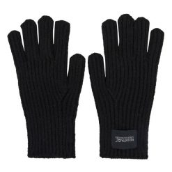 Rękawiczki Unisex Dla Dorosłych Connora. Czarne rękawiczki Regatta, bez wzorów, sportowe. Za 43.99 zł.