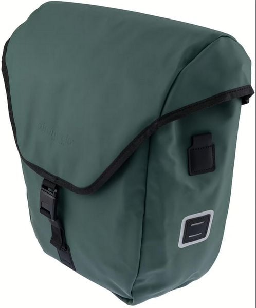 Torba na bagażnik rowerowy „Commuter Side”, zielona. Zielone torby na laptopa ATRAN VELO, bez wzorów, na ramię, duże, matowe. Za 324.95 zł.