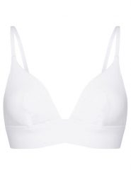 Hunkemöller Biustonosz braletka 302037 Biały. Białe biustonosze Hunkemöller, bez wzorów, z bawełny. Za 99.99 zł.
