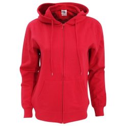 Damska Gładka Sportowa Bluza Z Kapturem Zamek. Czerwone bluzy SG, m, bez wzorów, z kapturem. Za 155.99 zł.
