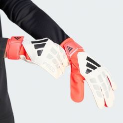 Treningowe Rękawice Bramkarskie Predator. Białe rękawiczki Adidas, bez wzorów, sportowe. Za 129.00 zł.