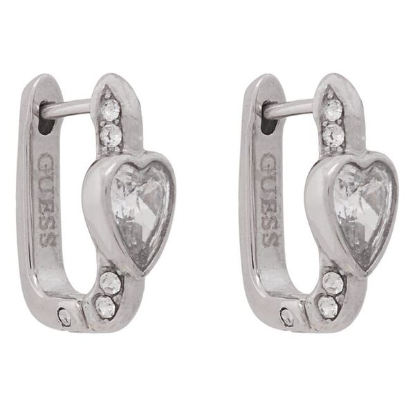 Kolczyki Guess. Szare kolczyki Guess, srebrne. Za 249.99 zł.