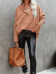 Milan Kiss Bluza w kolorze karmelowym rozmiar: S. Brązowe bluzy Milan Kiss, s, bez wzorów, z kapturem. Za 152.99 zł.