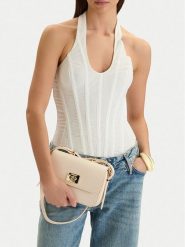 Nine West Torebka CEO-Zuro-LDA8705 Écru. Listonoszki Nine West, bez wzorów, z materiału, bez dodatków. Za 199.99 zł.