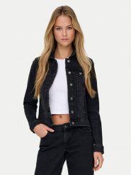 ONLY Kurtka jeansowa Wonder 15243147 Czarny Regular Fit. Czarne kurtki Only, s, bez wzorów, z bawełny, bez kaptura. Za 189.99 zł.