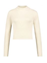 Stitch & Soul Koszulka w kolorze kremowym rozmiar: XL. Brązowe bluzki Stitch & Soul, xl, bez wzorów, ze splotem, bez kołnierzyka, bez ramiączek. Za 66.31 zł.