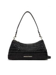 Calvin Klein Jeans Torebka Ruched Layla Shoulder Bag LV04K3088G Czarny. Czarne torebki klasyczne Calvin Klein Jeans, bez wzorów, z jeansu, bez dodatków. Za 319.99 zł.