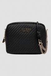 GUESS Czarna damska torebka Mirema. Czarne torebki klasyczne Guess, z aplikacjami, ze skóry ekologicznej, bez dodatków. W wyprzedaży za 559.99 zł.