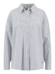 FYNCH-HATTON Koszula w kolorze biało-granatowym rozmiar: 34. Białe koszule Fynch-Hatton, bez wzorów, bez kołnierzyka, bez ramiączek. Za 143.99 zł.