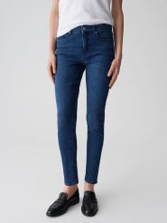 OPUS Dżinsy "Enja" - Skinny fit - w kolorze granatowym rozmiar: 40/L28. Niebieskie jeansy Opus, l, z aplikacjami. Za 234.95 zł.