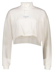 Reebok Bluza "Varsity" w kolorze białym rozmiar: S. Białe bluzy Reebok, s, bez wzorów, z bawełny, bez kaptura. Za 118.95 zł.