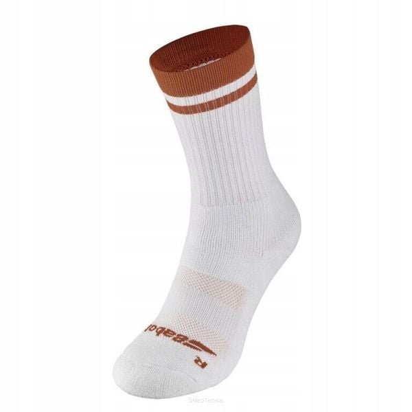 Skarpety Babolat Clay Single Socks Men. Białe skarpety BABOLAT, bez wzorów. Za 44.99 zł.
