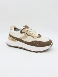 Bellucci Sneakersy w kolorze brązowo-beżowym rozmiar: 41. Brązowe trampki Bellucci, bez wzorów, bez zapięcia. Za 100.99 zł.