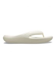 Crocs Japonki "Mellow" w kolorze kremowym rozmiar: 41/42. Brązowe klapki Crocs, bez wzorów, z otwartym noskiem, bez obcasa. Za 110.04 zł.
