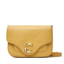Torebka Coccinelle. Żółte listonoszki Coccinelle, bez wzorów, bez dodatków. Za 1,399.00 zł.