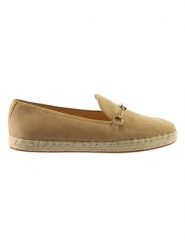Högl Skórzane espadryle w kolorze beżowym rozmiar: 40. Brązowe espadryle Högl, bez wzorów, bez obcasa, bez zapięcia. Za 320.63 zł.