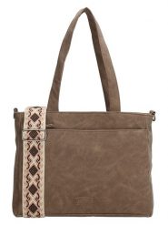 Beagles Torebka "Malaga" w kolorze brązowym - 31 x 24,5 x 10 cm rozmiar: onesize. Brązowe torby na ramię Beagles, bez wzorów, z materiału, na ramię, małe, bez dodatków. Za 118.01 zł.