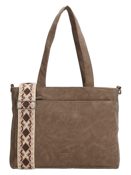 Beagles Torebka "Malaga" w kolorze brązowym - 31 x 24,5 x 10 cm rozmiar: onesize. Brązowe torby na ramię Beagles, bez wzorów, z materiału, na ramię, małe, bez dodatków. Za 126.75 zł.