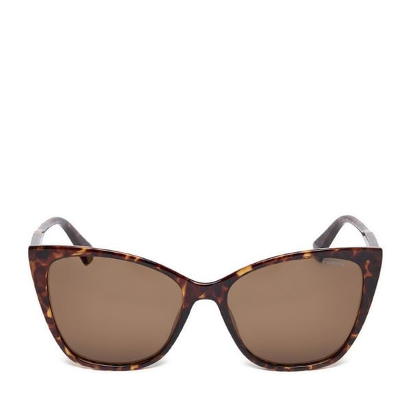 Okulary przeciwsłoneczne Polaroid. Brązowe okulary przeciwsłoneczne Polaroid, bez wzorów. Za 159.99 zł.