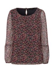 More & More Bluzka w kolorze czarno-czerwonym rozmiar: 38. Czarne bluzki More & More, bez wzorów, bez kołnierzyka, bez ramiączek. Za 43.99 zł.