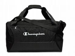 Torba Champion Medium Duffel czarna. Białe torby na ramię Champion, bez wzorów, z materiału, sportowe, na ramię, bez dodatków. Za 121.99 zł.