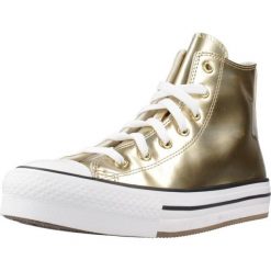 CONVERSE CHUCK TAYLOR ALL STAR EVA LIFT PLATFORM METALLIS Złoty. Żółte trampki Converse, bez wzorów, z syntetyku, bez zapięcia. Za 275.99 zł.