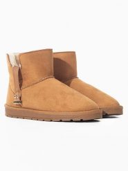 ISLAND BOOT Botki zimowe "Kabia" w kolorze jasnobrązowym rozmiar: 40. Brązowe botki Island Boot, na zimę, bez wzorów, bez obcasa, bez zapięcia. Za 141.19 zł.